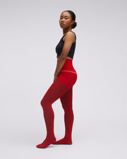 Cherry Semi Opaque Rip-Resist Tights