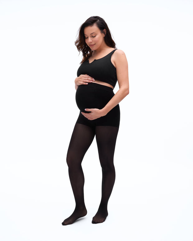 Classic Maternity Semi-Sheer Rip-Resist Tights