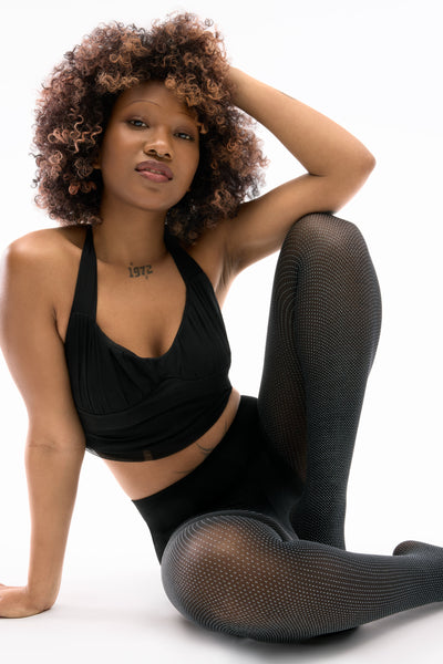 Collants transparents à paillettes et à pois, résistants aux déchirures